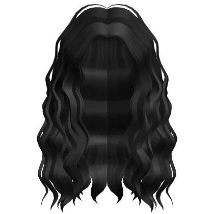 Brat Wavy Long Party Girl Hair (Black) 