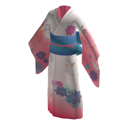 Miku kimono pink/light blue