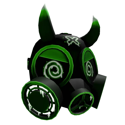 Green Horned Gas Mask of Insanity