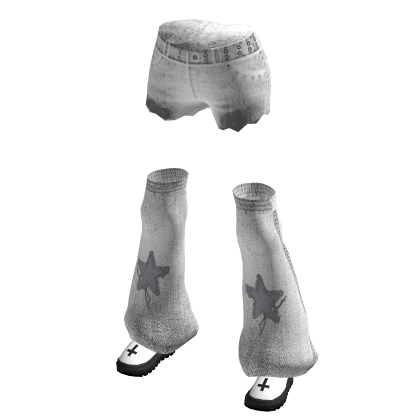 Y2K Jeans With Leg Warmers & Shoes
