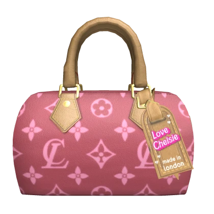 Lulu Mini Pink Y2K Tote in Luxe Monogram (LIMITED)