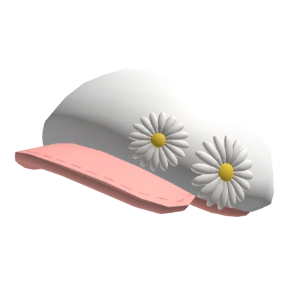 Flower Beret Cap in Pink