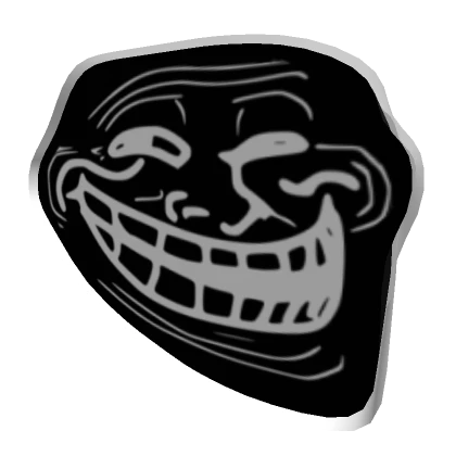 Inverted Troll Face Head