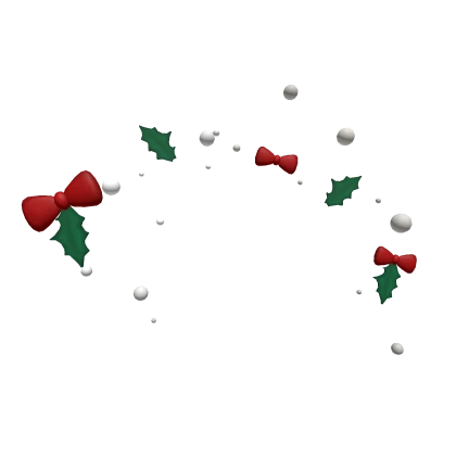 Christmas Preppy Pearl Ribbon Confetti🎄 