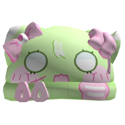 ♡ kawaii zombie cat hat pink