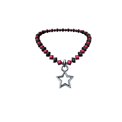 Dark&Red Star Necklace