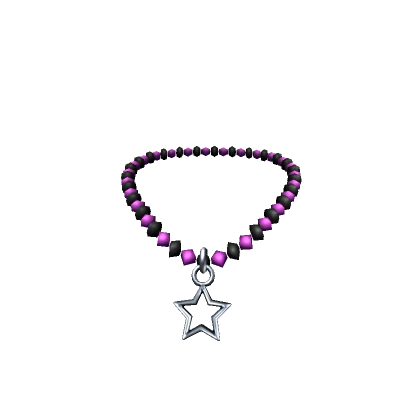 Dark&Pink Star Necklace