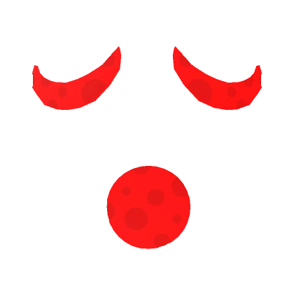 Glowing Sleepy Blood Moon Face