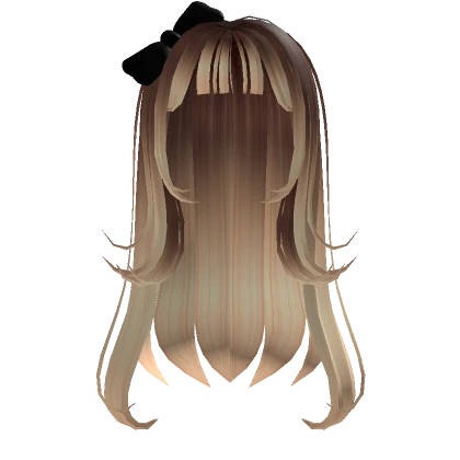 Long-Flowy Hair w Bow