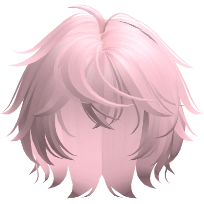Pink Messy Anime Stylish Boy Hair