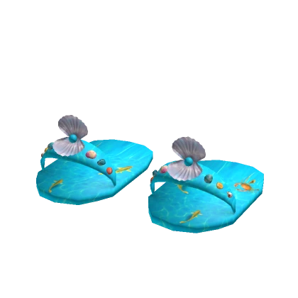 Mermaid shoes with Sea Shell and Pearl [Girl]