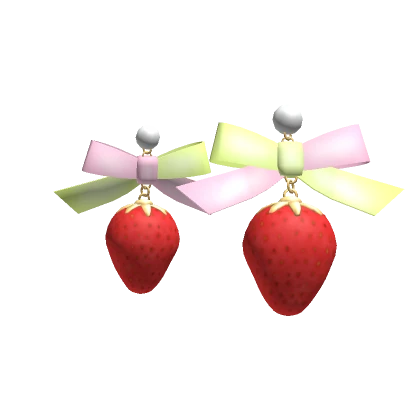 Red Strawberry Earrings