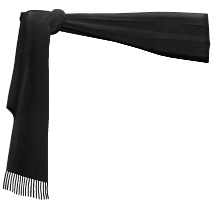 Black Draped Scarf Belt