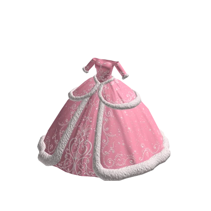 ♾️ Cute pink winter princess ballgown