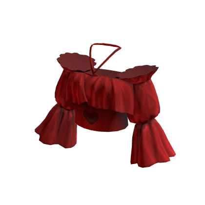 Heart Crop Top Red