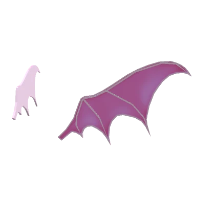 Pink Bat Head Wings