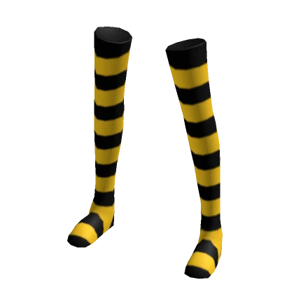 Thigh High Bee Yellow Warmers