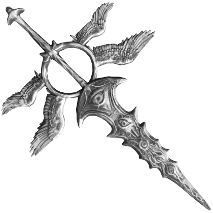 White Ivory Seraphim Angel Sword