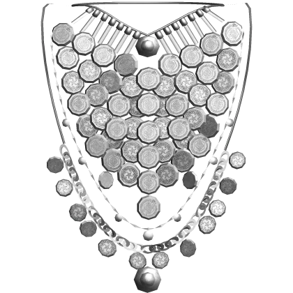 Silver Ornate Gaian Temprit Coin Chains