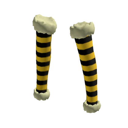 Bee Fuzzy Leg Warmers