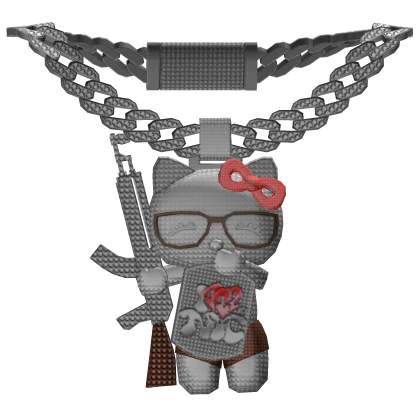ICED OUT Trendy Hello Kitty Chain