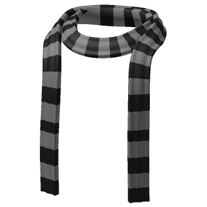 Skinny Scarf Gray and Black 3.0