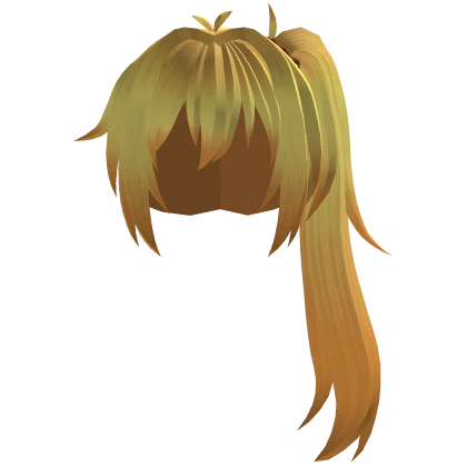 Messy Side Ponytail Hair - Blonde