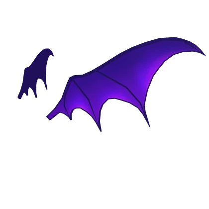 Glowing Purple Bat Head Wings