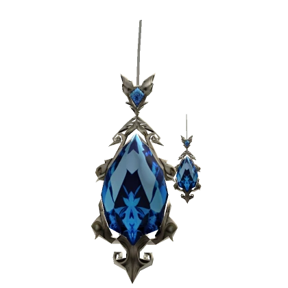 Sapphire Gem Royal Gold Earrings