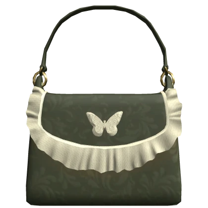 Laced Butterfly Purse in Sage Green