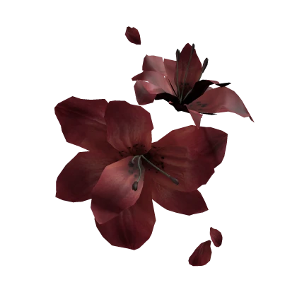 red lily flower eyepatch ❀
