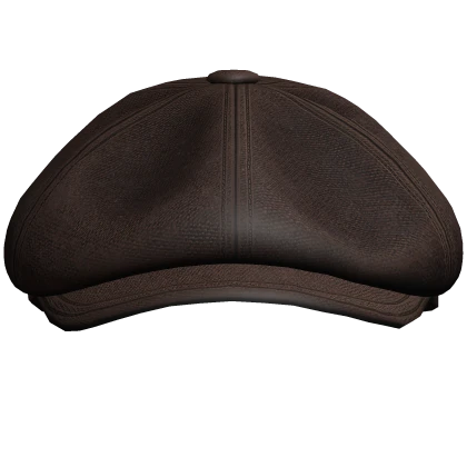 Beret Brown Shelby Vintage Newsboy Buckle Belt Cap