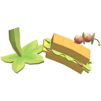harajuku Igari Decora Cute Sandwich w Stem Leaves
