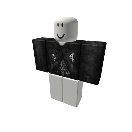 Opened Vintage Cross Leather Jacket 