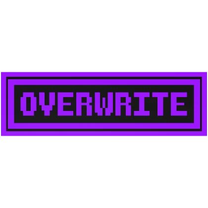 Overwrite Button