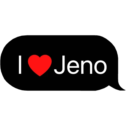 i heart jeno NCT kpop text message bubble
