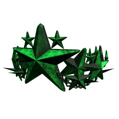 (⌛) Emerald Green Stellar Star Crown