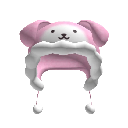 Pink Fluffy Kawaii Oversized Puppy Hood