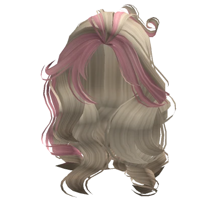 Voluminous Foxy Hairstyle in Blonde Pink