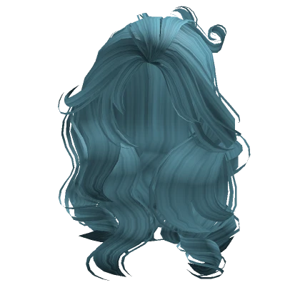 Voluminous Foxy Hairstyle in Blue