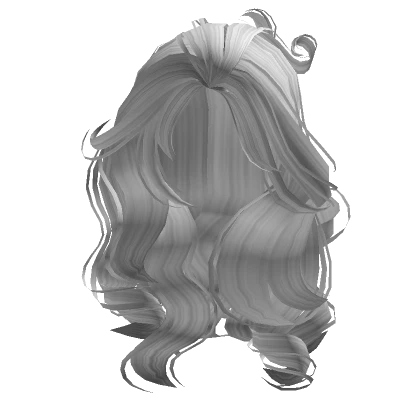 Voluminous Foxy Hairstyle in White