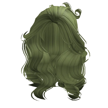 Voluminous Foxy Hairstyle in Green