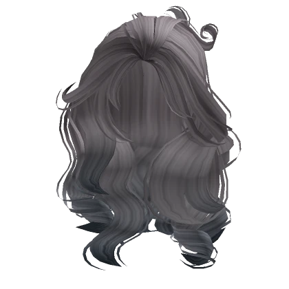 Voluminous Foxy Hairstyle in Silver Blue