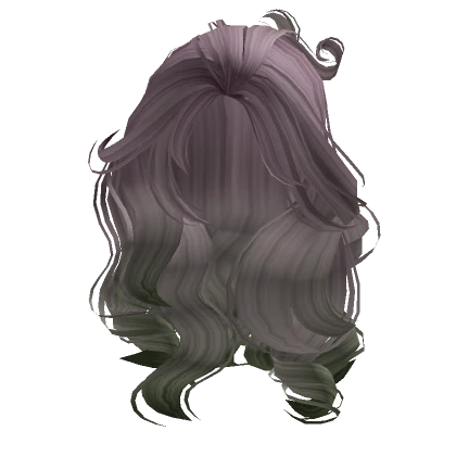 Voluminous Foxy Hairstyle in Purple Green