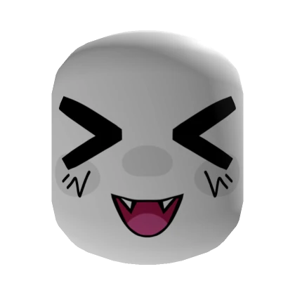 Cute Silly Happy Face [Institutional White] 