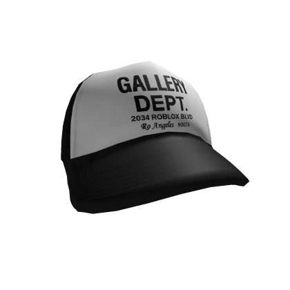 Black and White Gallery Dept Trucker Hat