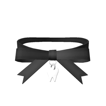 ♡ 3.0 kawaii tooth choker black