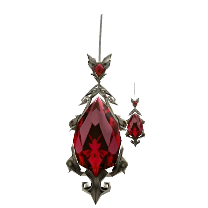 Ruby Gem Royal Gold Earrings