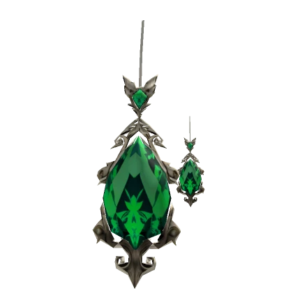 Emerald Gem Royal Gold Earrings