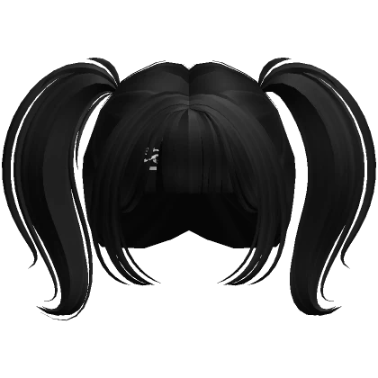 Kawaii Anime  Mini-Pigtails ( Black )